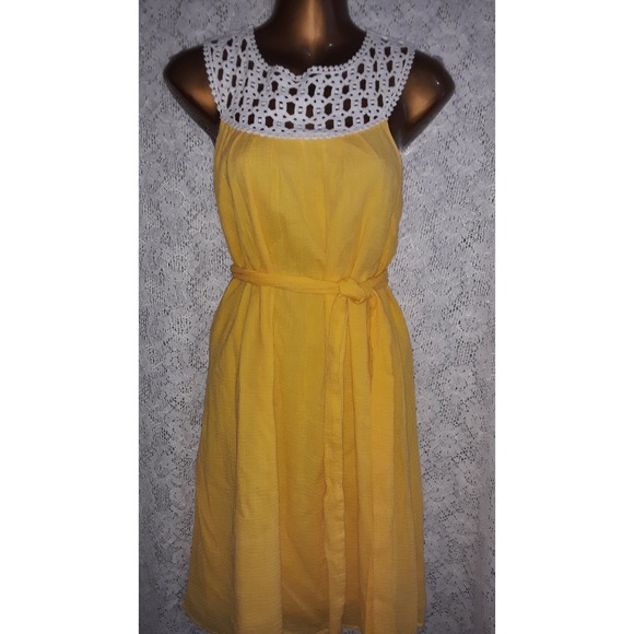 Lilly Pulitzer RARE Sz 2 Yellow SYDNEY Crinkle Sunshine Dress - Picture 8 of 9